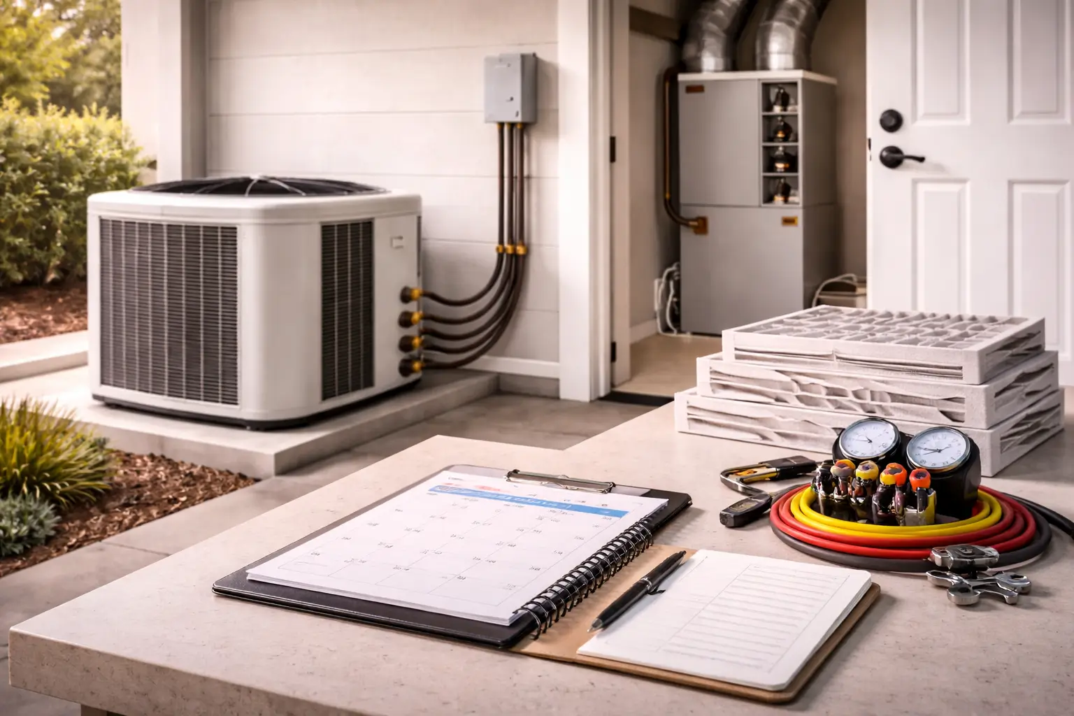 AIRONE HVAC maintenance plan with AC and furnace service